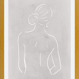 Cuadro Female body sketch - Light gray