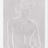 Cuadro Female body sketch - Light gray