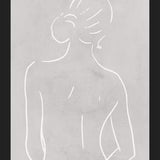 Cuadro Female body sketch - Light gray