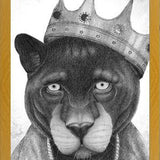 Enmarcado El Rey Pantera bw