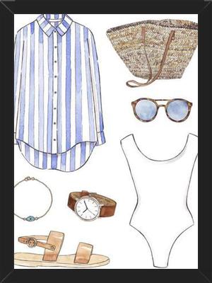 Cuadro BEACH OUTFIT