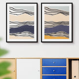 Set de Cuadros Modern irregular stripes 08 y 09