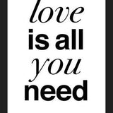 Cuadro The Beatles - Love is all you Need White