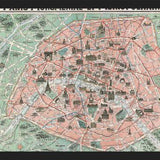 Cuadro Plano ilustrado de Paris en 1932