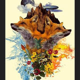Cuadro Fox and Floral