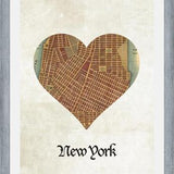 Cuadro New York City Map Print