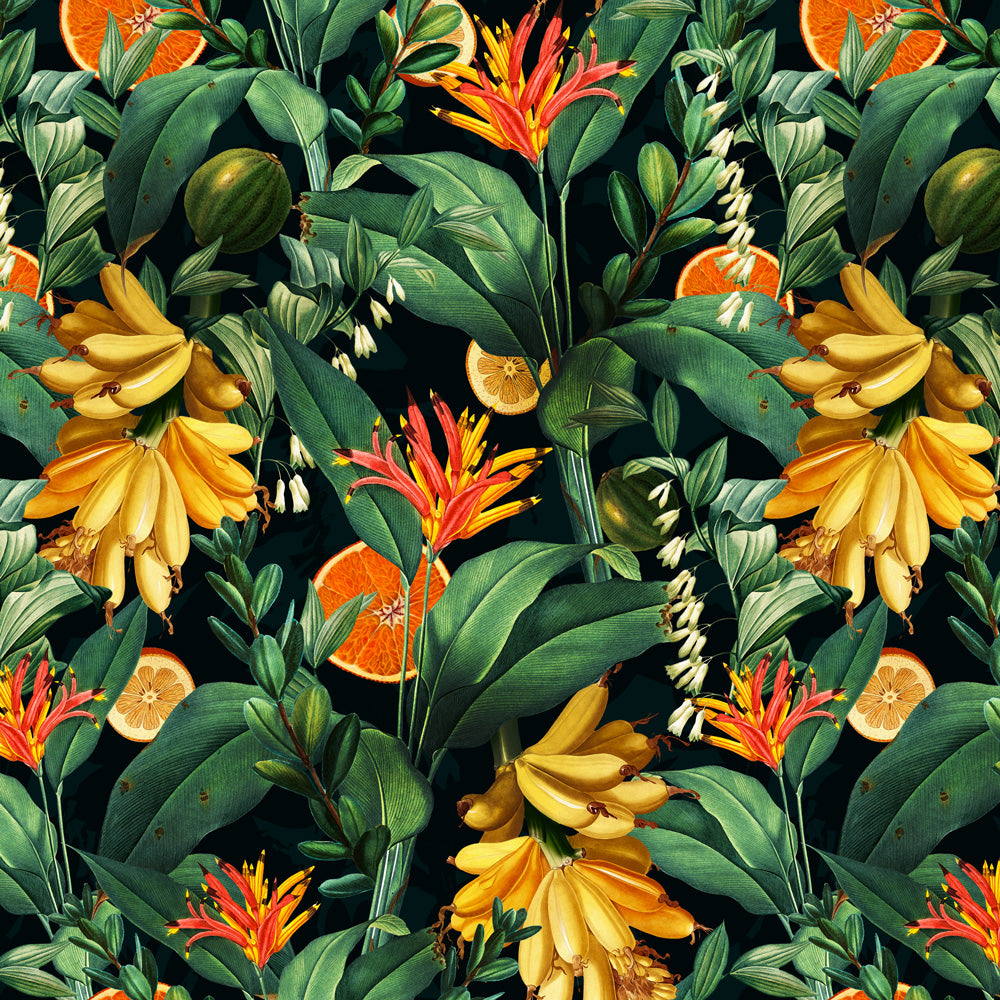Papel Mural Tropical Orange Garden III Impresionarte