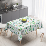 Mantel de Hule Cactus and Flowers Tropical Pattern
