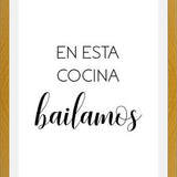 Cuadro En Esta Cocina Bailamos