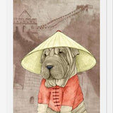 Cuadro Sharpei With The Great Wall