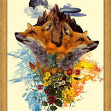 Cuadro Fox and Floral