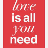 Cuadro THE BEATLES - LOVE IS ALL YOU NEED tulip