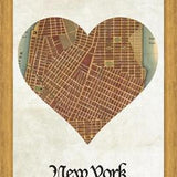 Cuadro New York City Map Print