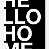 Cuadro Hello Home Black