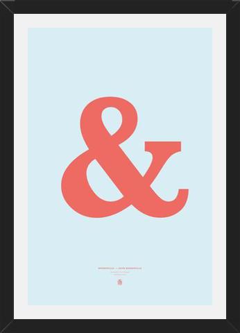 Cuadro Ampersand Baskerville Orange