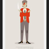 Cuadro Lámina David Bowie, Ziggy Stardust