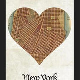 Cuadro New York City Map Print