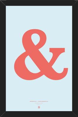 Cuadro Ampersand Baskerville Orange