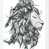 Cuadro Poetic Lion Turquoise