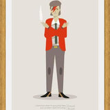 Cuadro Lámina David Bowie, Ziggy Stardust
