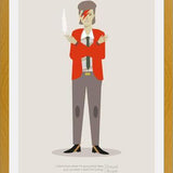Cuadro Lámina David Bowie, Ziggy Stardust