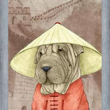 Cuadro Sharpei With The Great Wall