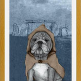 Cuadro English Bulldog With Stonehenge