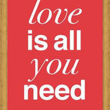 Cuadro THE BEATLES - LOVE IS ALL YOU NEED tulip