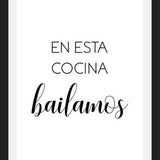 Cuadro En Esta Cocina Bailamos