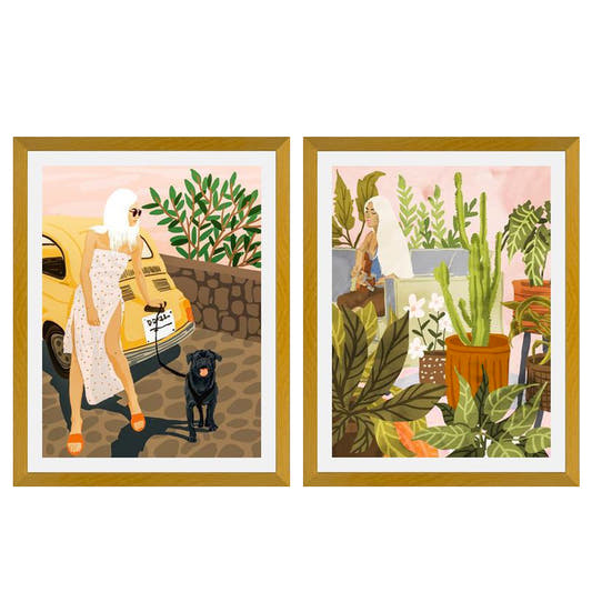 Set de Cuadros Tour y Playing for my Plants