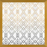 Cuadro Gold And Grey Geo