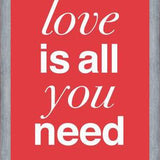 Cuadro THE BEATLES - LOVE IS ALL YOU NEED tulip