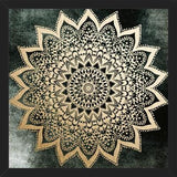 Enmarcado EMERALD BOHO NIGHTS MANDALA