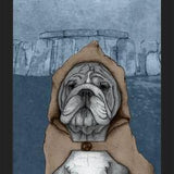 Cuadro English Bulldog With Stonehenge