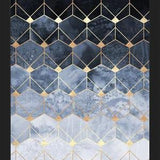 Cuadro Blue Hexagons And Diamonds