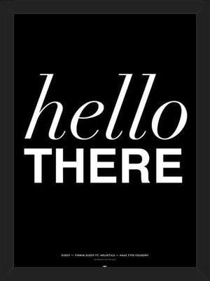 Cuadro Hello There Black