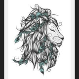 Cuadro Poetic Lion Turquoise