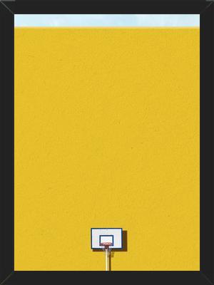Cuadro Basquet amarillo
