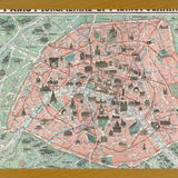 Cuadro Plano ilustrado de Paris en 1932