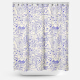 Cortina de baño Pattern Marino o111