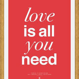 Cuadro THE BEATLES - LOVE IS ALL YOU NEED tulip