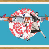 Cuadro Colgando ropa