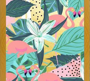Cuadro Flamingo Tropical
