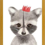 Cuadro Mapache con coronilla