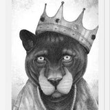 Enmarcado El Rey Pantera bw