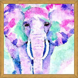 Cuadro Elefante Rosa