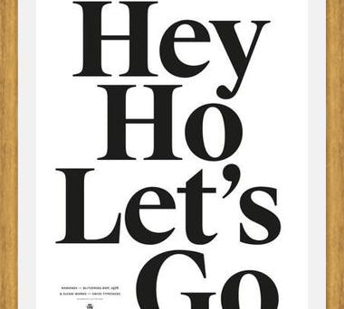 Cuadro Good Music Ramones Hey ho