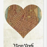 Cuadro New York City Map Print