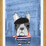 Cuadro French Bulldog With Arc De Triomphe