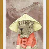 Cuadro Sharpei With The Great Wall
